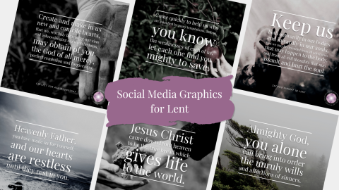 Social Media Graphics for Lent